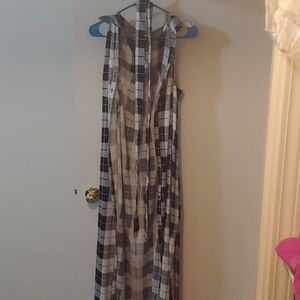 Plaid maxi dress